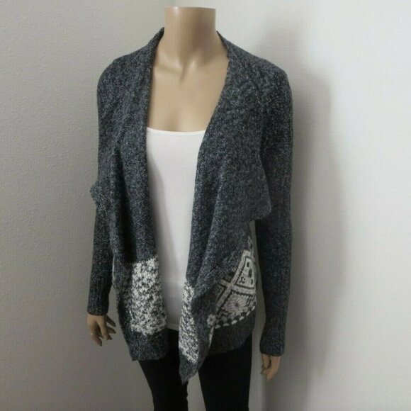 Hollister Womens Open Front Knit Sweater Cardigan Size XS Gray - Picture 2 of 6